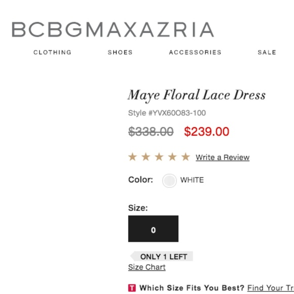 BCBG Maye Floral Lace Dress - Picture 6 of 6